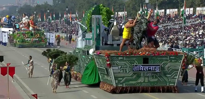 TN tableau showcases cultural pride, innovation at R-Day parade | TN tableau showcases cultural pride, innovation at R-Day parade TN tableau showcases cultural pride, innovation at R-Day parade | TN tableau showcases cultural pride, innovation at R-Day parade