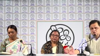 BJP MP Khagen Murmu's first wife joins Trinamool Congress | BJP MP Khagen Murmu's first wife joins Trinamool Congress BJP MP Khagen Murmu's first wife joins Trinamool Congress | BJP MP Khagen Murmu's first wife joins Trinamool Congress