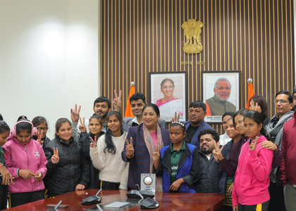 Delhi CM Rekha Gupta hosts Indian Blind Women’s T20 WC champions, calls them ‘a living inspiration of courage’ | Delhi CM Rekha Gupta hosts Indian Blind Women’s T20 WC champions, calls them ‘a living inspiration of courage’ Delhi CM Rekha Gupta hosts Indian Blind Women’s T20 WC champions, calls them ‘a living inspiration of courage’ | Delhi CM Rekha Gupta hosts Indian Blind Women’s T20 WC champions, calls them ‘a living inspiration of courage’