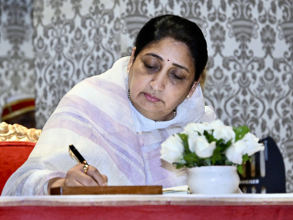 Maha: Sunetra Pawar gets excise, sports and minority affairs portfolios | Maha: Sunetra Pawar gets excise, sports and minority affairs portfolios Maha: Sunetra Pawar gets excise, sports and minority affairs portfolios | Maha: Sunetra Pawar gets excise, sports and minority affairs portfolios