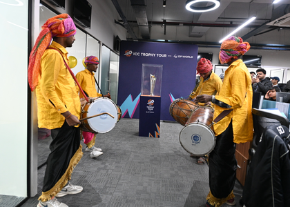 IANS welcomes ICC Men’s T20 World Cup 2026 Trophy with dhol, dance and desi tadka | IANS welcomes ICC Men’s T20 World Cup 2026 Trophy with dhol, dance and desi tadka IANS welcomes ICC Men’s T20 World Cup 2026 Trophy with dhol, dance and desi tadka | IANS welcomes ICC Men’s T20 World Cup 2026 Trophy with dhol, dance and desi tadka