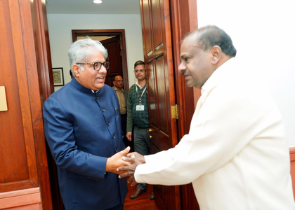 Kumaraswamy meets Bhupender Yadav to discuss permanent solution to human–wildlife conflict in Karnataka | Kumaraswamy meets Bhupender Yadav to discuss permanent solution to human–wildlife conflict in Karnataka Kumaraswamy meets Bhupender Yadav to discuss permanent solution to human–wildlife conflict in Karnataka | Kumaraswamy meets Bhupender Yadav to discuss permanent solution to human–wildlife conflict in Karnataka