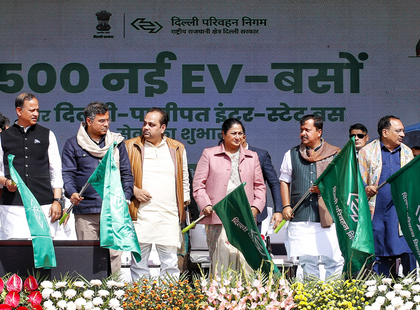 BJP chief Nitin Nabin joins Delhi CM in launching 500 e-buses, flays AAP govt for failure | BJP chief Nitin Nabin joins Delhi CM in launching 500 e-buses, flays AAP govt for failure BJP chief Nitin Nabin joins Delhi CM in launching 500 e-buses, flays AAP govt for failure | BJP chief Nitin Nabin joins Delhi CM in launching 500 e-buses, flays AAP govt for failure