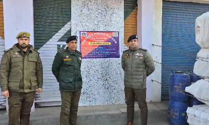 J&K police attach Rs 1.5 crore property of drug peddler in Kulgam crackdown | J&K police attach Rs 1.5 crore property of drug peddler in Kulgam crackdown J&K police attach Rs 1.5 crore property of drug peddler in Kulgam crackdown | J&K police attach Rs 1.5 crore property of drug peddler in Kulgam crackdown