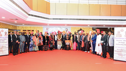 Haryana CM seeks economic cooperation from envoys of 21 African nations | Haryana CM seeks economic cooperation from envoys of 21 African nations Haryana CM seeks economic cooperation from envoys of 21 African nations | Haryana CM seeks economic cooperation from envoys of 21 African nations