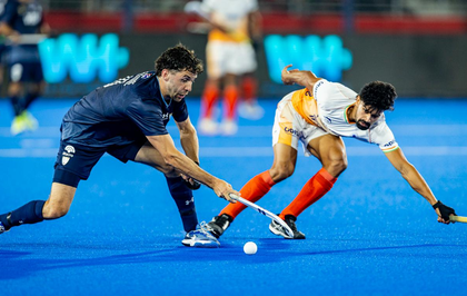India edged 2-4 by Argentina at FIH Men's Pro League 2025-26 | India edged 2-4 by Argentina at FIH Men's Pro League 2025-26 India edged 2-4 by Argentina at FIH Men's Pro League 2025-26 | India edged 2-4 by Argentina at FIH Men's Pro League 2025-26