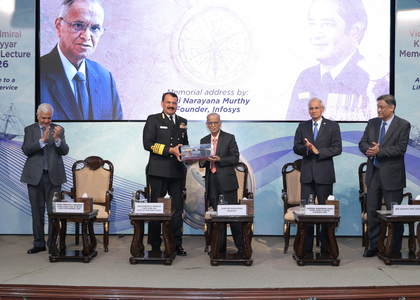 Narayana Murthy says naval strength key to India’s global aspirations | Narayana Murthy says naval strength key to India’s global aspirations Narayana Murthy says naval strength key to India’s global aspirations | Narayana Murthy says naval strength key to India’s global aspirations