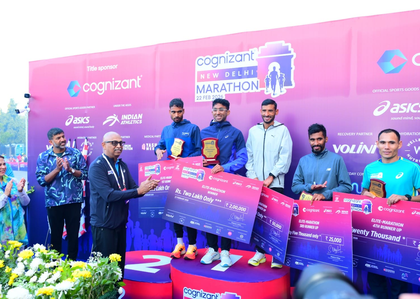 New Delhi Marathon: Kartik, Nirmaben take home men & women crown; 3 elite men qualify for Asian Games | New Delhi Marathon: Kartik, Nirmaben take home men & women crown; 3 elite men qualify for Asian Games New Delhi Marathon: Kartik, Nirmaben take home men & women crown; 3 elite men qualify for Asian Games | New Delhi Marathon: Kartik, Nirmaben take home men & women crown; 3 elite men qualify for Asian Games