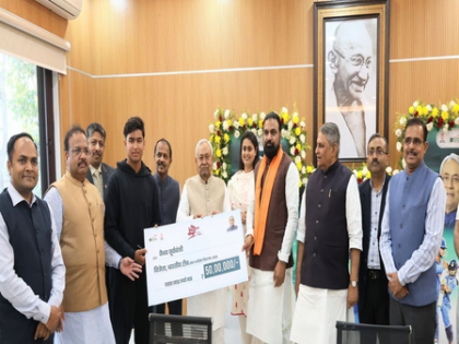 Bihar CM Nitish Kumar felicitates U-19 World Cup star Vaibhav Suryavanshi | Bihar CM Nitish Kumar felicitates U-19 World Cup star Vaibhav Suryavanshi Bihar CM Nitish Kumar felicitates U-19 World Cup star Vaibhav Suryavanshi | Bihar CM Nitish Kumar felicitates U-19 World Cup star Vaibhav Suryavanshi