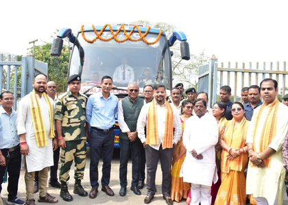 Agartala-Kolkata Maitree bus service via Bangladesh resumes after 18-month hiatus | Agartala-Kolkata Maitree bus service via Bangladesh resumes after 18-month hiatus Agartala-Kolkata Maitree bus service via Bangladesh resumes after 18-month hiatus | Agartala-Kolkata Maitree bus service via Bangladesh resumes after 18-month hiatus