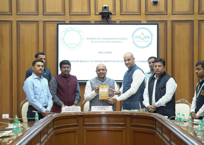 Delhi Speaker Vijender Gupta shares insights on legislative functioning with students | Delhi Speaker Vijender Gupta shares insights on legislative functioning with students Delhi Speaker Vijender Gupta shares insights on legislative functioning with students | Delhi Speaker Vijender Gupta shares insights on legislative functioning with students