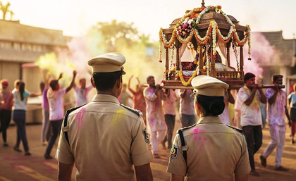 Odisha Police step up vigil for Holi in twin cities | Odisha Police step up vigil for Holi in twin cities Odisha Police step up vigil for Holi in twin cities | Odisha Police step up vigil for Holi in twin cities