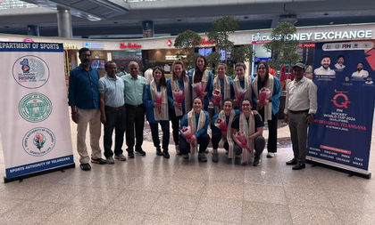 Italy women’s hockey team touches down in Hyderabad for FIH World Cup 2026 Qualifiers | Italy women’s hockey team touches down in Hyderabad for FIH World Cup 2026 Qualifiers Italy women’s hockey team touches down in Hyderabad for FIH World Cup 2026 Qualifiers | Italy women’s hockey team touches down in Hyderabad for FIH World Cup 2026 Qualifiers