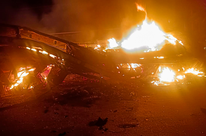 Chemical-laden tanker catches fire on Rajasthan's Nagaur Highway; driver jumps to safety | Chemical-laden tanker catches fire on Rajasthan's Nagaur Highway; driver jumps to safety Chemical-laden tanker catches fire on Rajasthan's Nagaur Highway; driver jumps to safety | Chemical-laden tanker catches fire on Rajasthan's Nagaur Highway; driver jumps to safety