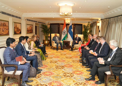 Vice-President Radhakrishnan and Finnish President discuss evolving global order, bilateral ties | Vice-President Radhakrishnan and Finnish President discuss evolving global order, bilateral ties Vice-President Radhakrishnan and Finnish President discuss evolving global order, bilateral ties | Vice-President Radhakrishnan and Finnish President discuss evolving global order, bilateral ties