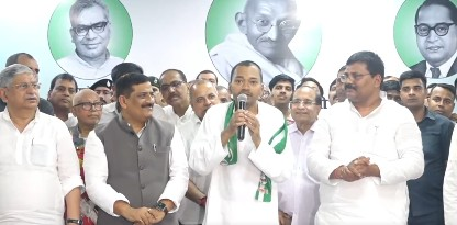 Nishant Kumar joins JD(U), says will work in Bihar under his father's guidance | Nishant Kumar joins JD(U), says will work in Bihar under his father's guidance