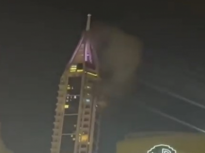 UAE air defences intercept Iranian missiles, debris hits tower in Dubai Marina | UAE air defences intercept Iranian missiles, debris hits tower in Dubai Marina UAE air defences intercept Iranian missiles, debris hits tower in Dubai Marina | UAE air defences intercept Iranian missiles, debris hits tower in Dubai Marina