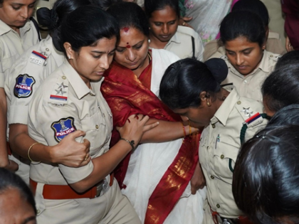 Kavitha continues indefinite fast after police shifts her to Hyderabad | Kavitha continues indefinite fast after police shifts her to Hyderabad Kavitha continues indefinite fast after police shifts her to Hyderabad | Kavitha continues indefinite fast after police shifts her to Hyderabad