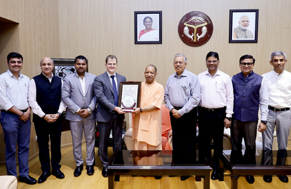 Noida airport officials present aerodrome licence to CM Yogi Adityanath | Noida airport officials present aerodrome licence to CM Yogi Adityanath Noida airport officials present aerodrome licence to CM Yogi Adityanath | Noida airport officials present aerodrome licence to CM Yogi Adityanath