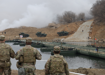 South Korea, US hold joint river-crossing drills amid North Korea's missile firing | South Korea, US hold joint river-crossing drills amid North Korea's missile firing South Korea, US hold joint river-crossing drills amid North Korea's missile firing | South Korea, US hold joint river-crossing drills amid North Korea's missile firing