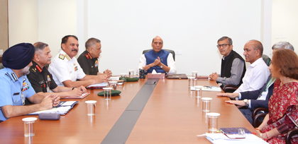 Rajnath Singh calls for learning lessons on defence preparedness from West Asia conflict | Rajnath Singh calls for learning lessons on defence preparedness from West Asia conflict Rajnath Singh calls for learning lessons on defence preparedness from West Asia conflict | Rajnath Singh calls for learning lessons on defence preparedness from West Asia conflict