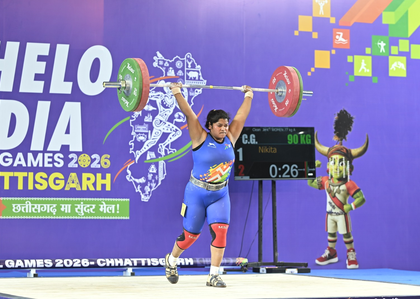 KITG Day 4: Weightlifter Nikita wins first gold for Chhattisgarh, Odisha women dominate last day of swimming | KITG Day 4: Weightlifter Nikita wins first gold for Chhattisgarh, Odisha women dominate last day of swimming KITG Day 4: Weightlifter Nikita wins first gold for Chhattisgarh, Odisha women dominate last day of swimming | KITG Day 4: Weightlifter Nikita wins first gold for Chhattisgarh, Odisha women dominate last day of swimming