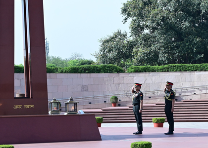 Lt Gen PP Singh steps down as Vice Chief of Army Staff, lays wreath at National War Memorial | Lt Gen PP Singh steps down as Vice Chief of Army Staff, lays wreath at National War Memorial Lt Gen PP Singh steps down as Vice Chief of Army Staff, lays wreath at National War Memorial | Lt Gen PP Singh steps down as Vice Chief of Army Staff, lays wreath at National War Memorial