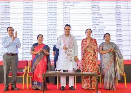 Rajasthan CM transfers Rs 1,000 each to 1.22 lakh Anganwadi workers, helpers for uniforms | Rajasthan CM transfers Rs 1,000 each to 1.22 lakh Anganwadi workers, helpers for uniforms Rajasthan CM transfers Rs 1,000 each to 1.22 lakh Anganwadi workers, helpers for uniforms | Rajasthan CM transfers Rs 1,000 each to 1.22 lakh Anganwadi workers, helpers for uniforms