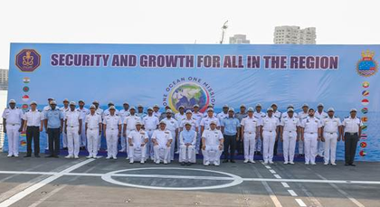 Defence MoS Sanjay Seth flags off IOS SAGAR for regional maritime security | Defence MoS Sanjay Seth flags off IOS SAGAR for regional maritime security Defence MoS Sanjay Seth flags off IOS SAGAR for regional maritime security | Defence MoS Sanjay Seth flags off IOS SAGAR for regional maritime security