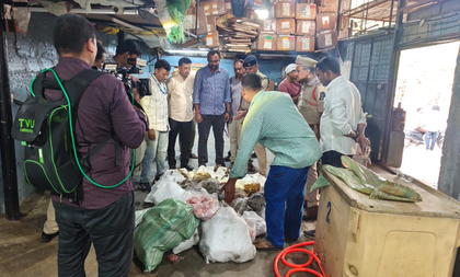 Hyderabad police seize 12 tonnes of stale offal | Hyderabad police seize 12 tonnes of stale offal Hyderabad police seize 12 tonnes of stale offal | Hyderabad police seize 12 tonnes of stale offal