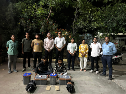 Two arrested with nearly 12 kg ganja worth Rs 5.97 lakh in Gandhinagar | Two arrested with nearly 12 kg ganja worth Rs 5.97 lakh in Gandhinagar Two arrested with nearly 12 kg ganja worth Rs 5.97 lakh in Gandhinagar | Two arrested with nearly 12 kg ganja worth Rs 5.97 lakh in Gandhinagar
