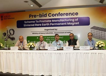 Pre-bid conference for Rs 7,280-crore rare earth manufacturing scheme conducted, 25 firms join | Pre-bid conference for Rs 7,280-crore rare earth manufacturing scheme conducted, 25 firms join Pre-bid conference for Rs 7,280-crore rare earth manufacturing scheme conducted, 25 firms join | Pre-bid conference for Rs 7,280-crore rare earth manufacturing scheme conducted, 25 firms join