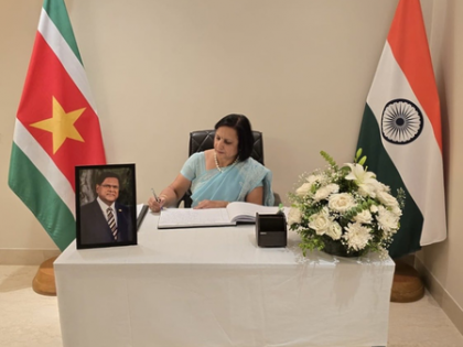 MEA Secy visits Suriname Embassy to condole demise of former President Santokhi | MEA Secy visits Suriname Embassy to condole demise of former President Santokhi MEA Secy visits Suriname Embassy to condole demise of former President Santokhi | MEA Secy visits Suriname Embassy to condole demise of former President Santokhi