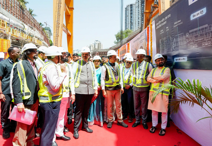 Maha CM opens Metro 9, 2B; lays BKC Pod Taxi foundation | Maha CM opens Metro 9, 2B; lays BKC Pod Taxi foundation Maha CM opens Metro 9, 2B; lays BKC Pod Taxi foundation | Maha CM opens Metro 9, 2B; lays BKC Pod Taxi foundation