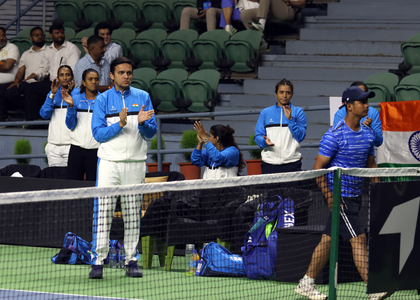 Thailand takes early lead over India as rain halts Billie Jean King Cup tie Thailand takes early lead over India as rain halts Billie Jean King Cup tie