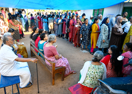 Kerala polling: 16 pc turnout sets pace; CM Vijayan says decisive election for state’s future | Kerala polling: 16 pc turnout sets pace; CM Vijayan says decisive election for state’s future Kerala polling: 16 pc turnout sets pace; CM Vijayan says decisive election for state’s future | Kerala polling: 16 pc turnout sets pace; CM Vijayan says decisive election for state’s future