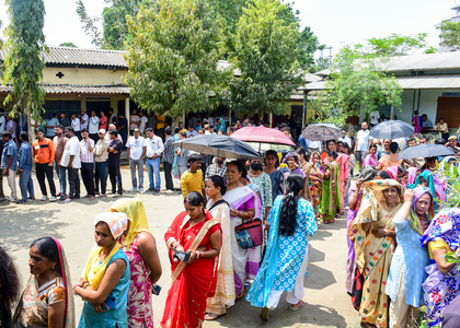 Assam records nearly 60 pc voter turnout so far, Puducherry at 56.83 pc | Assam records nearly 60 pc voter turnout so far, Puducherry at 56.83 pc Assam records nearly 60 pc voter turnout so far, Puducherry at 56.83 pc | Assam records nearly 60 pc voter turnout so far, Puducherry at 56.83 pc
