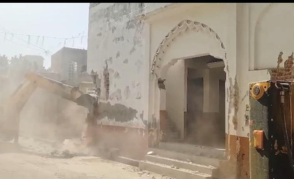Eidgah, Imambara razed in bulldozer action over encroached govt land in UP's Sambhal | Eidgah, Imambara razed in bulldozer action over encroached govt land in UP's Sambhal Eidgah, Imambara razed in bulldozer action over encroached govt land in UP's Sambhal | Eidgah, Imambara razed in bulldozer action over encroached govt land in UP's Sambhal