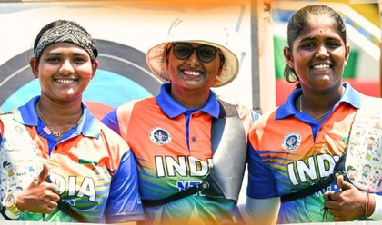 ‘Golden Grit, Fearless Spirit’: Mandaviya hails Indian women’s recurve team after World Cup gold in Shanghai | ‘Golden Grit, Fearless Spirit’: Mandaviya hails Indian women’s recurve team after World Cup gold in Shanghai ‘Golden Grit, Fearless Spirit’: Mandaviya hails Indian women’s recurve team after World Cup gold in Shanghai | ‘Golden Grit, Fearless Spirit’: Mandaviya hails Indian women’s recurve team after World Cup gold in Shanghai