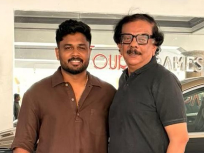 Priyadarshan poses with Sanju Samson for a picture: I feel proud | Priyadarshan poses with Sanju Samson for a picture: I feel proud Priyadarshan poses with Sanju Samson for a picture: I feel proud | Priyadarshan poses with Sanju Samson for a picture: I feel proud