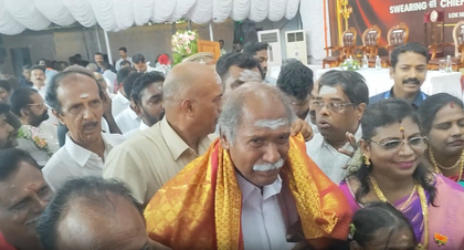 Rangaswamy sworn in as Puducherry CM for 5th time; NDA govt takes charge | Rangaswamy sworn in as Puducherry CM for 5th time; NDA govt takes charge Rangaswamy sworn in as Puducherry CM for 5th time; NDA govt takes charge | Rangaswamy sworn in as Puducherry CM for 5th time; NDA govt takes charge