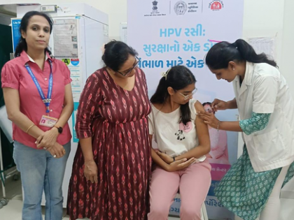 Ahmedabad achieves 65 pc target in free HPV vaccination drive for adolescent girls | Ahmedabad achieves 65 pc target in free HPV vaccination drive for adolescent girls Ahmedabad achieves 65 pc target in free HPV vaccination drive for adolescent girls | Ahmedabad achieves 65 pc target in free HPV vaccination drive for adolescent girls