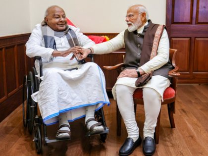 PM Modi extends birthday wishes to Deve Gowda, lauds his contributions to nation | PM Modi extends birthday wishes to Deve Gowda, lauds his contributions to nation PM Modi extends birthday wishes to Deve Gowda, lauds his contributions to nation | PM Modi extends birthday wishes to Deve Gowda, lauds his contributions to nation