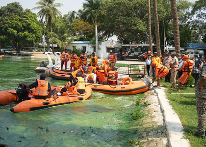 Telangana developing efficient disaster management system, says minister after flood mock drill | Telangana developing efficient disaster management system, says minister after flood mock drill Telangana developing efficient disaster management system, says minister after flood mock drill | Telangana developing efficient disaster management system, says minister after flood mock drill