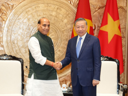 Rajnath Singh meets Vietnamese Prez To Lam, reaffirms commitment to deepen defence ties | Rajnath Singh meets Vietnamese Prez To Lam, reaffirms commitment to deepen defence ties Rajnath Singh meets Vietnamese Prez To Lam, reaffirms commitment to deepen defence ties | Rajnath Singh meets Vietnamese Prez To Lam, reaffirms commitment to deepen defence ties