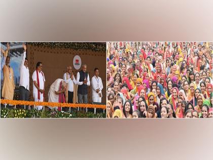 'Nari Shakti' affection for PM Modi on full display in Banaskantha as he unveils development projects | 'Nari Shakti' affection for PM Modi on full display in Banaskantha as he unveils development projects