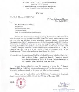 NCSC panel asks DGP Punjab to arrest IAS Jaspreet Talwar | NCSC panel asks DGP Punjab to arrest IAS Jaspreet Talwar