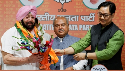Two-time Punjab CM Amarinder Singh joins BJP | Two-time Punjab CM Amarinder Singh joins BJP