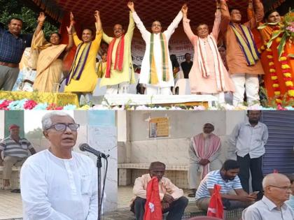 Tuesday's Assembly bypolls in Tripura to witness direct contest between BJP & CPI-M | Tuesday's Assembly bypolls in Tripura to witness direct contest between BJP & CPI-M