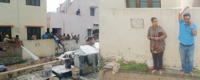 Faced with house demolition, B'luru couple threatens self-immolation | Faced with house demolition, B'luru couple threatens self-immolation Faced with house demolition, B'luru couple threatens self-immolation | Faced with house demolition, B'luru couple threatens self-immolation